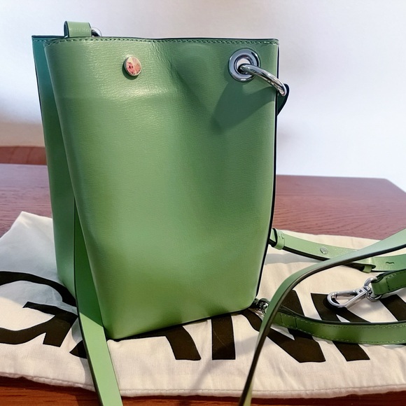 Ganni Green Mini Bag with Chain Strap - Picture 2 of 4
